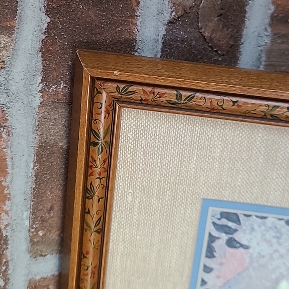 1969 Vintage Spring Flowers Original Frame Excellent Condition Norman Rockwell - Picture 5 of 7